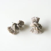 Linen Knot Earrings - pretti.cool
