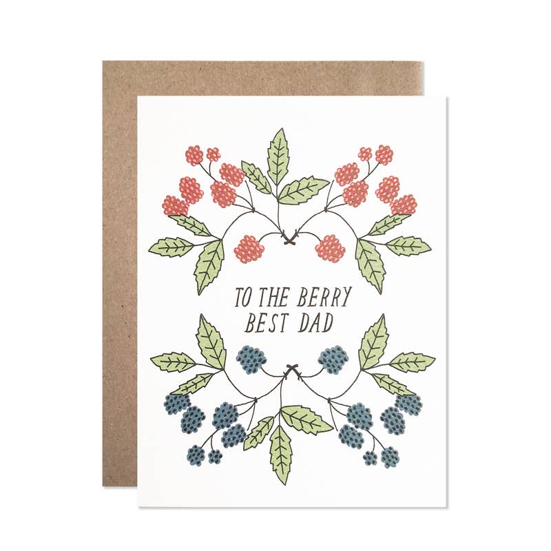 Berry Best Dad Card - pretti.cool