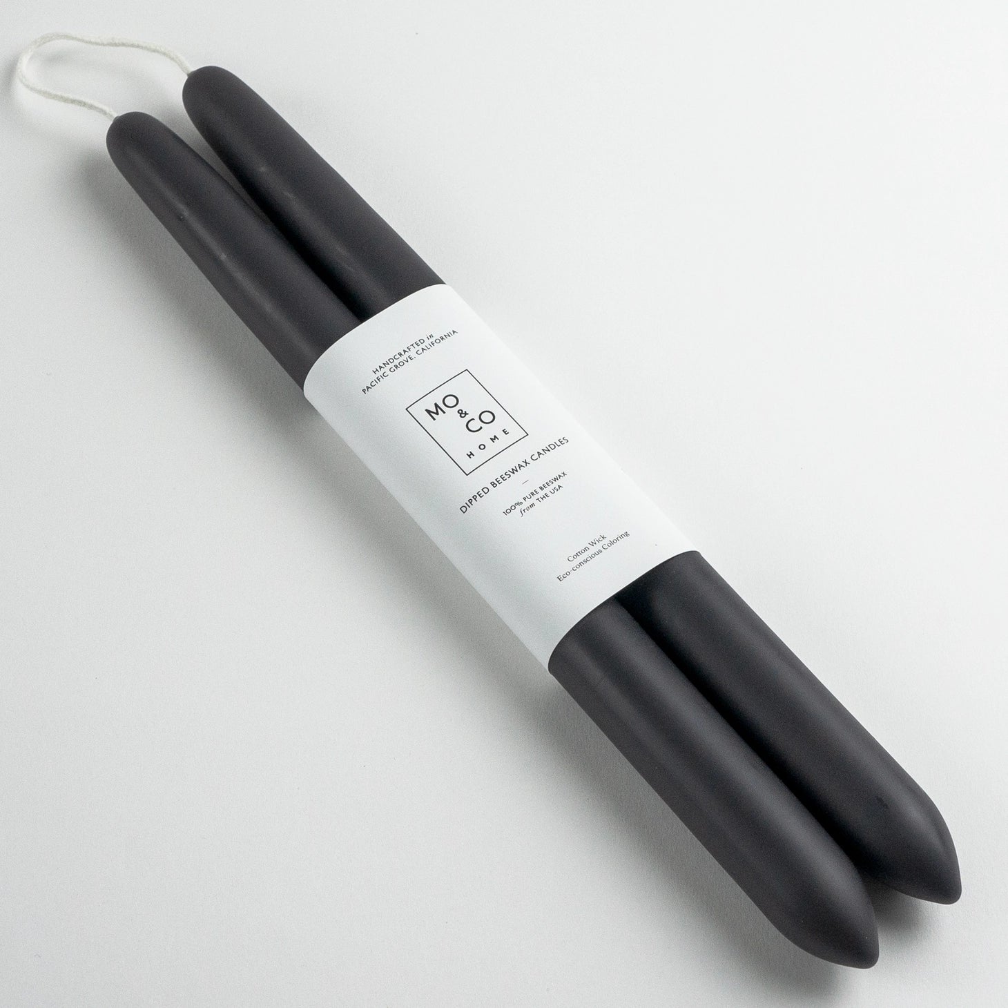 Hand-Dipped Tapers | Charcoal - pretti.cool