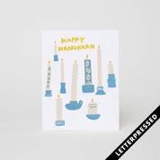 Hanukkah Candles Card - pretti.cool