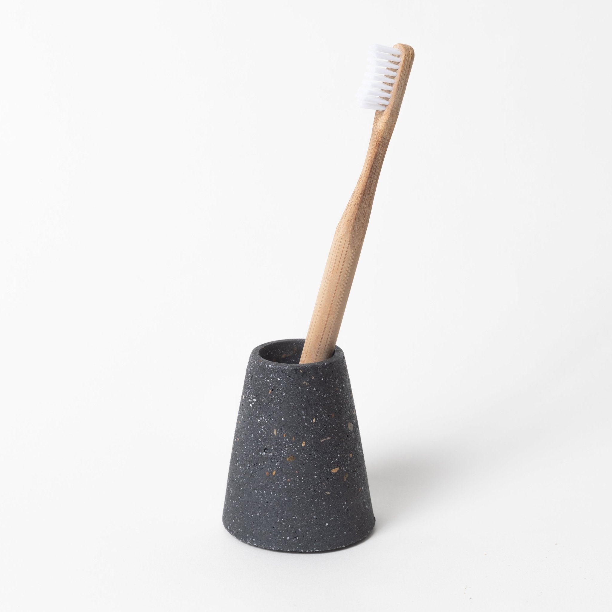 Toothbrush Holder | Black Terrazzo - pretti.cool