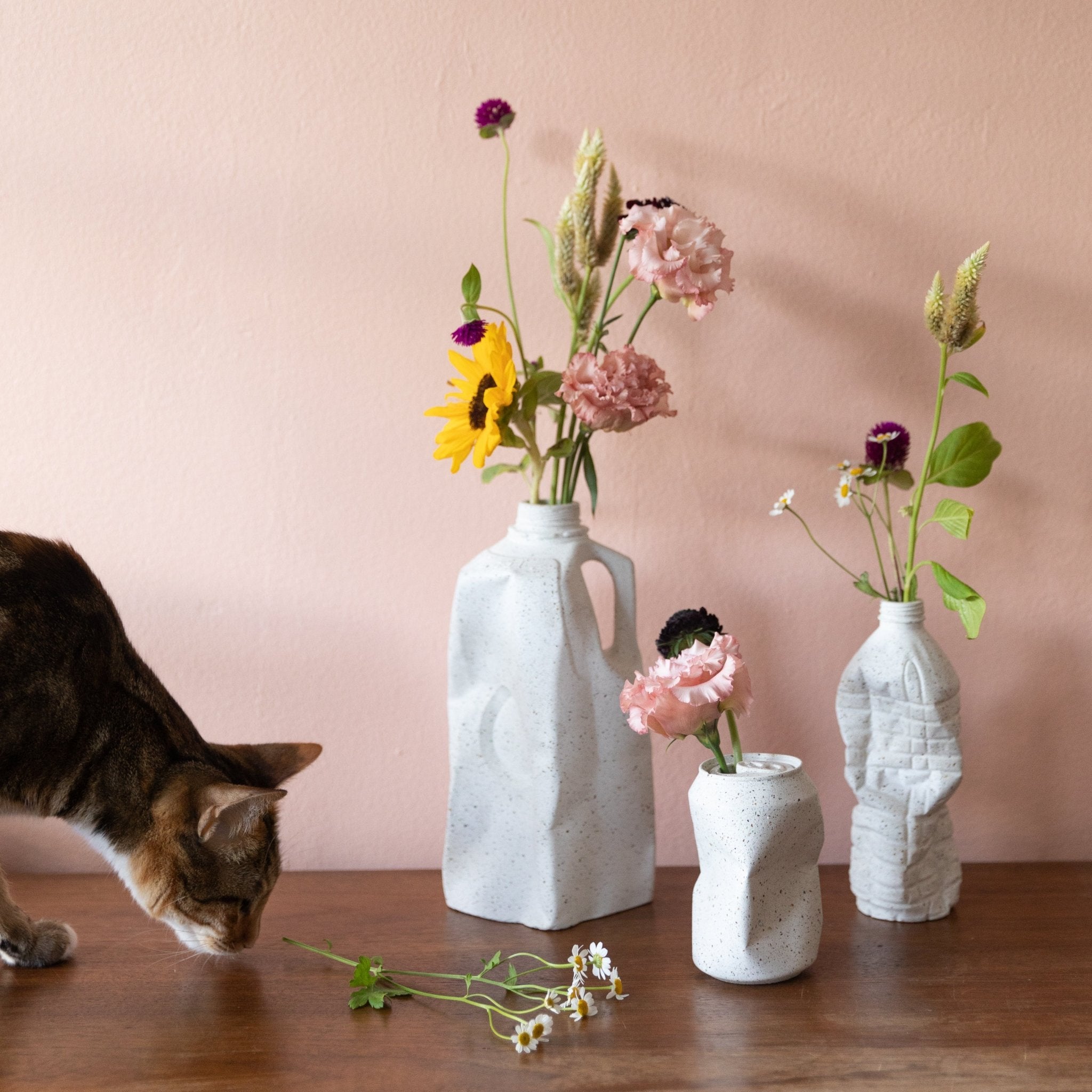 Garbage Collection: Complete Set | White Terrazzo - pretti.cool
