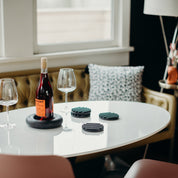 Coaster Set | Black Terrazzo - pretti.cool