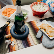 Wine Bottle Coaster | Cobalt Terrazzo - pretti.cool
