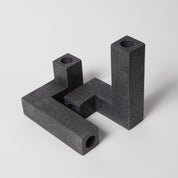 Candlestick Holder Set | Black Terrazzo - pretti.cool
