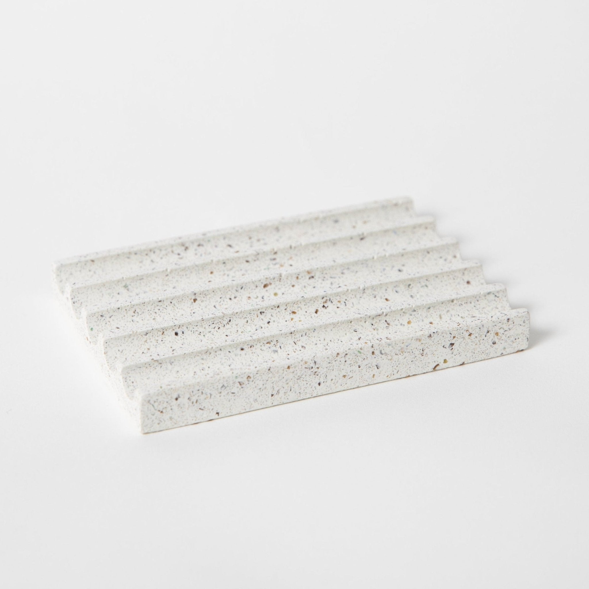 Soap Dish | White Terrazzo - pretti.cool