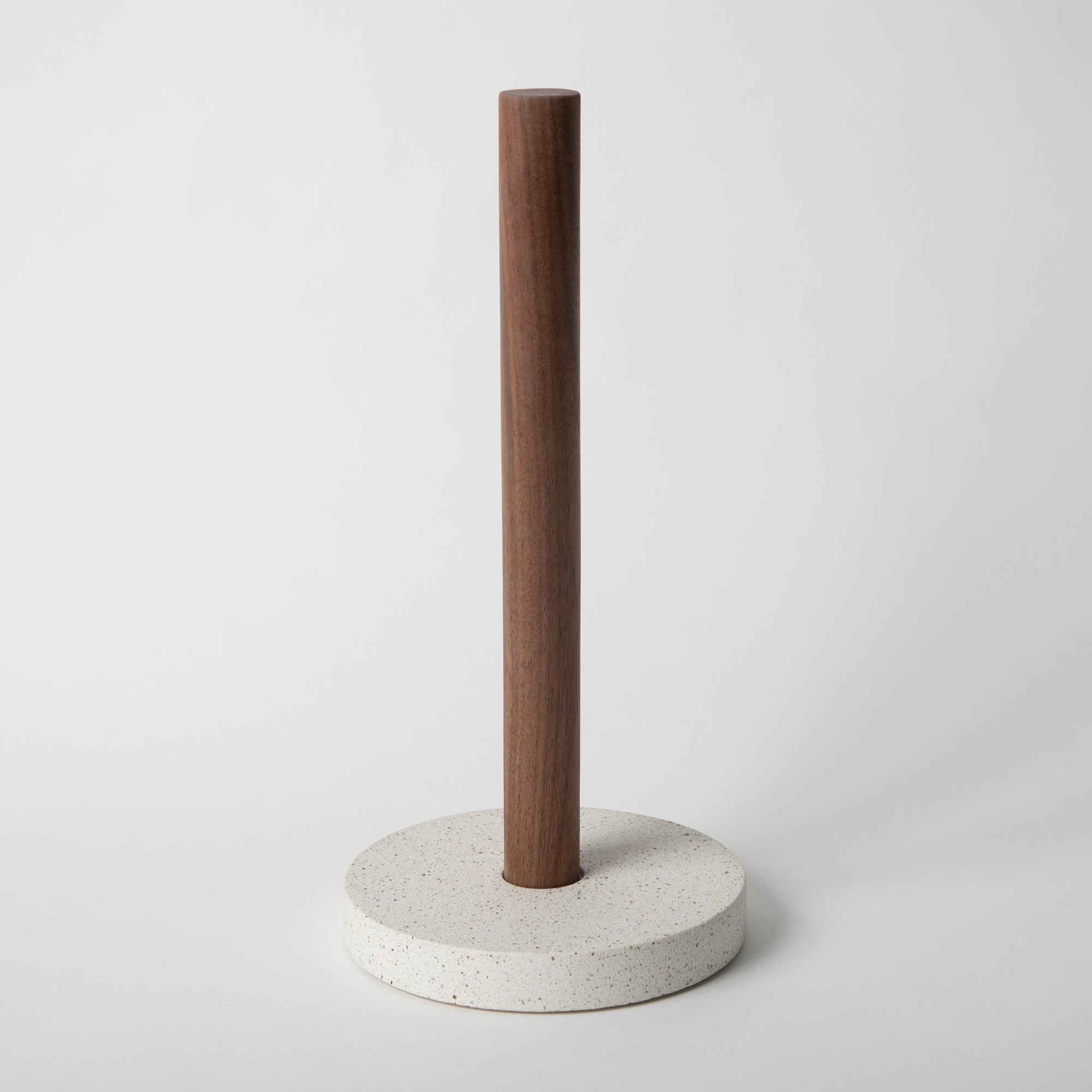 Paper Towel Holder | White Terrazzo - pretti.cool