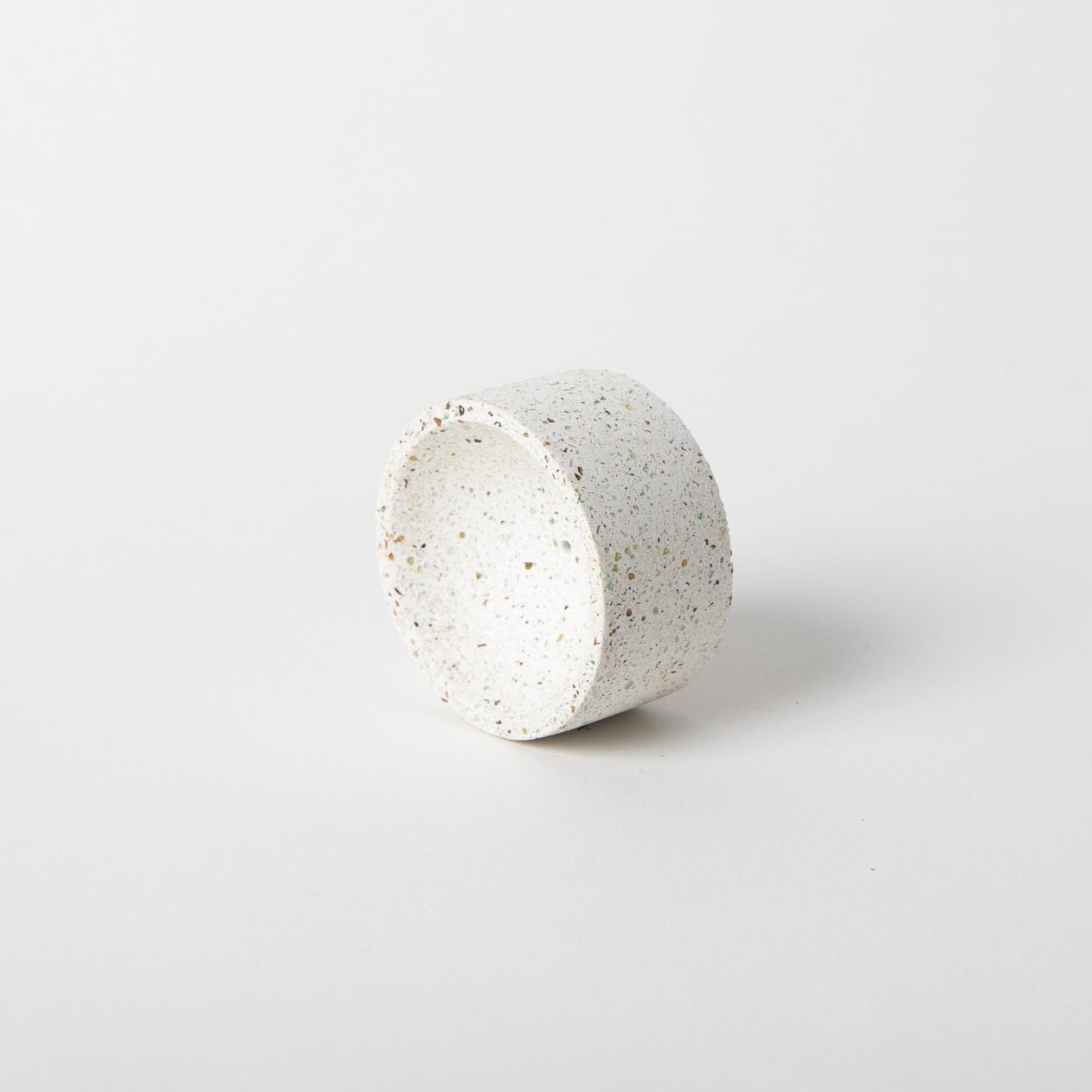 Round Incense Holder | White Terrazzo - pretti.cool