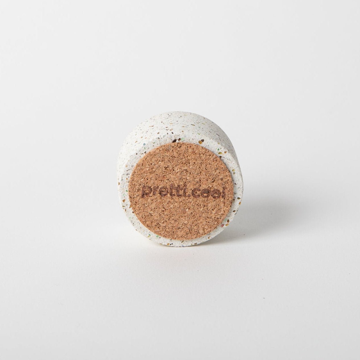Round Incense Holder | White Terrazzo - pretti.cool