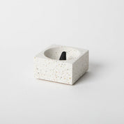 Square Incense Holder | White Terrazzo - pretti.cool