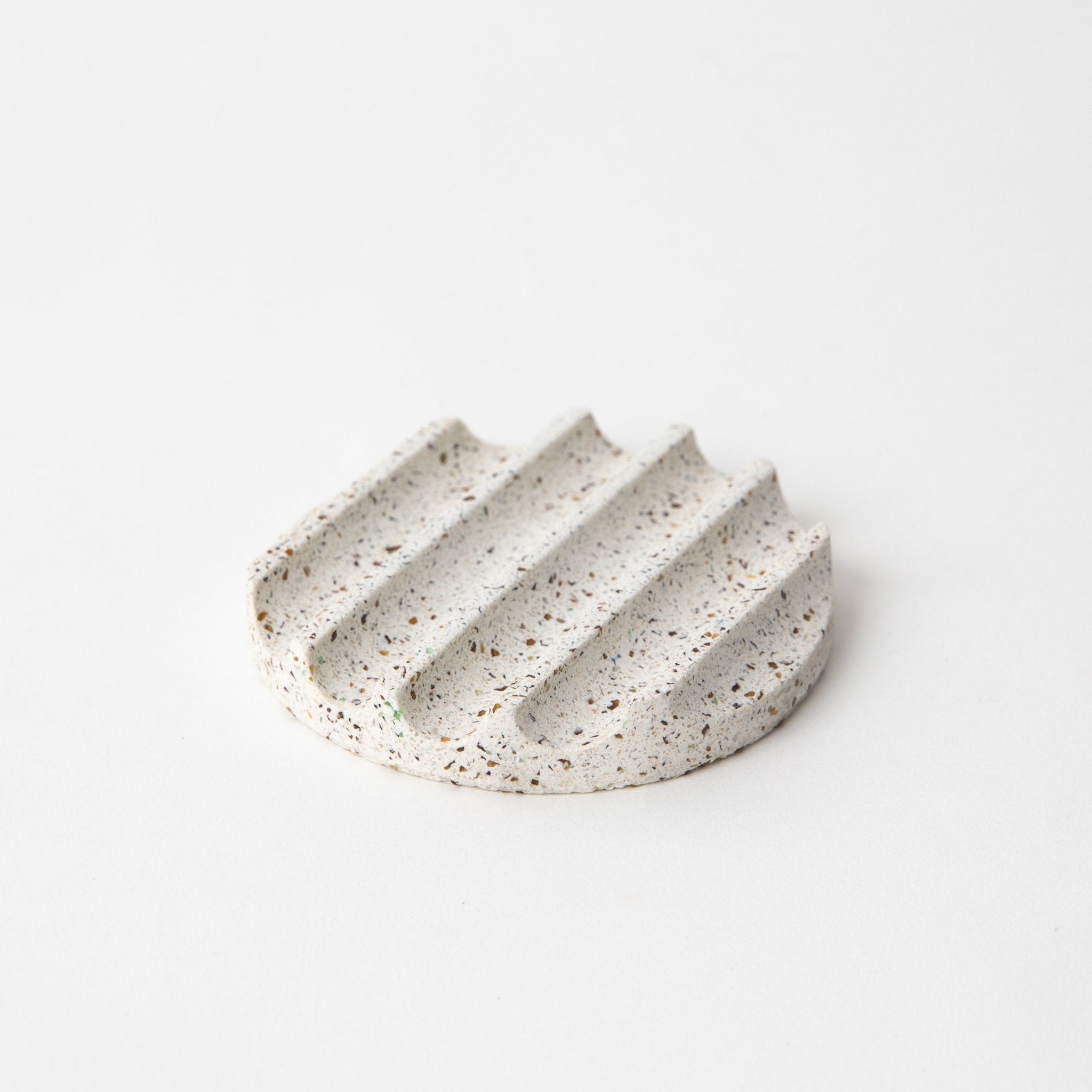 Mini Soap Dish | White Terrazzo - pretti.cool