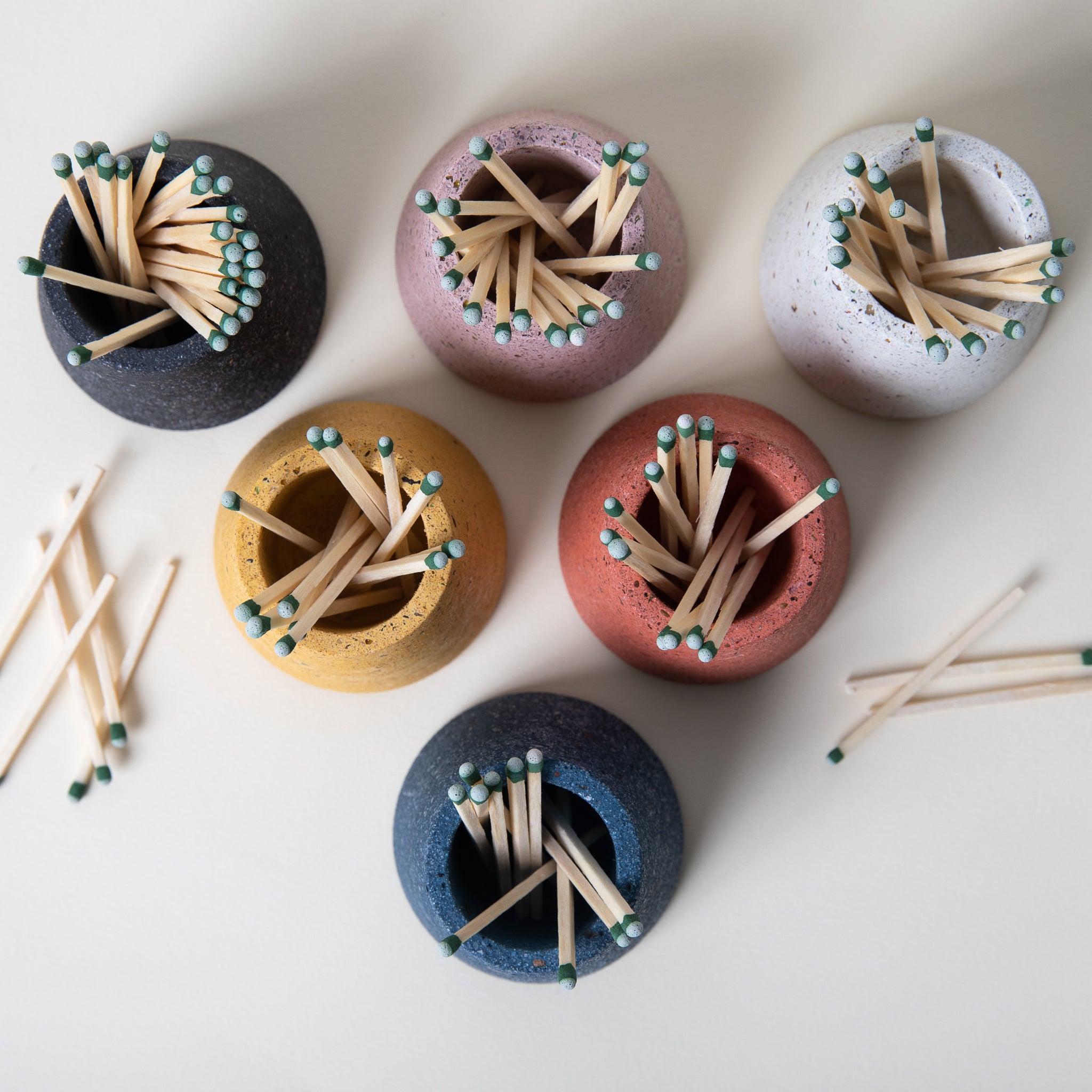 Matchstick Holder | Marigold Terrazzo - pretti.cool