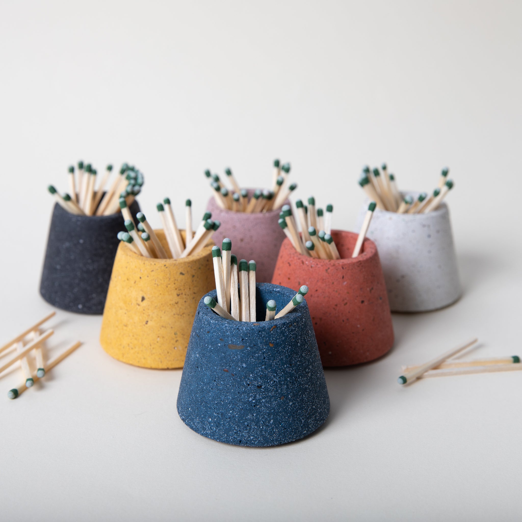 Matchstick Holder | Marigold Terrazzo - pretti.cool