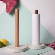 Paper Towel Holder | White Terrazzo - pretti.cool