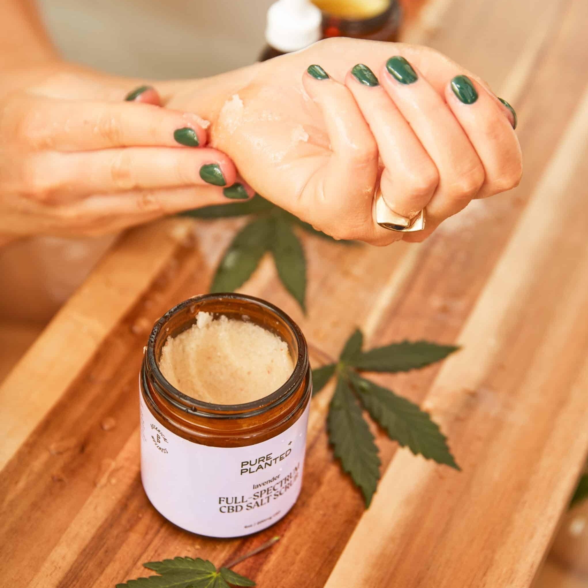 Full Spectrum CBD Salt Scrub | Lavender - pretti.cool